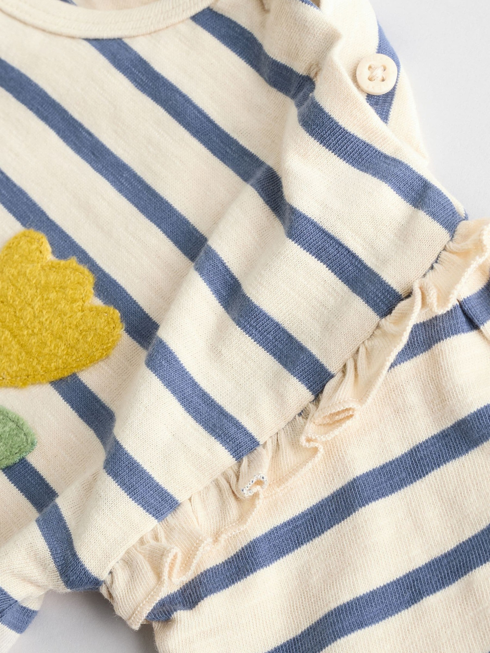 Лонгслив и брюки в комплекте для малышей Next AA6-805, 3 шт., Бежевый, Синий