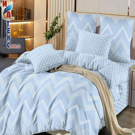 Комплект постельного белья "РУ. ИВТЕКС" дизайн: L-035, поплин Премиум-Люкс, 100% хлопок.