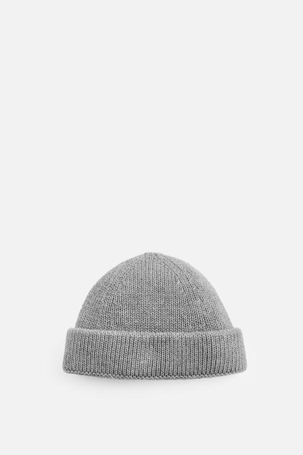 ZARA КОРОТКАЯ ШАПКА БИНИ, СЕРЫЙ