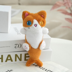 Мягкий брелок "кот-акула " 20см