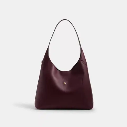 COACH СУМКА ЧЕРЕЗ ПЛЕЧО BROOKLYN 34, БОРДОВЫЙ