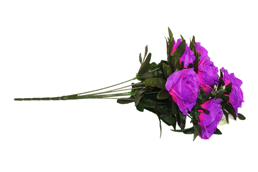 Букет роз с пластиковой добавкой