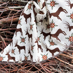 Шаль 120*120см, НОРДИК на белом