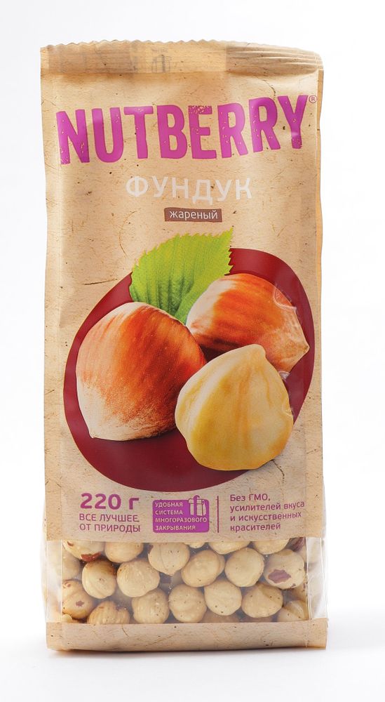 NUTBERRY Фундук жареный 220 г