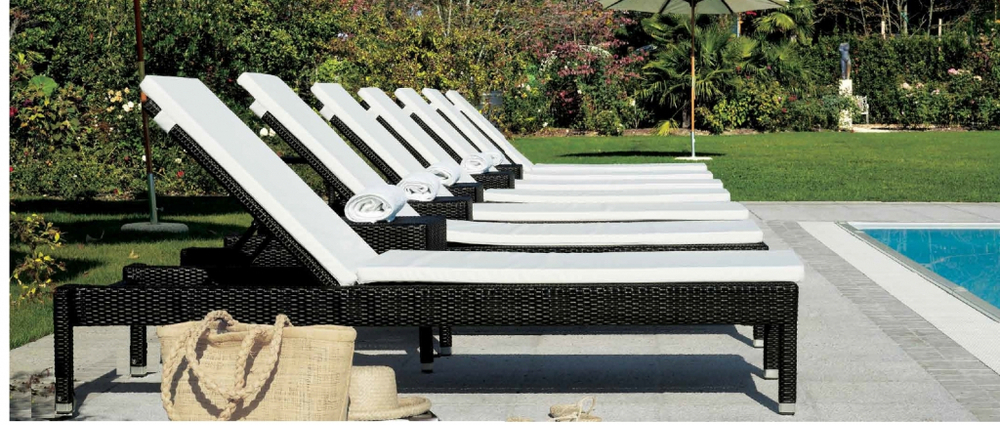 Лежак плетеный Tagliamento Olimpia, антрацит