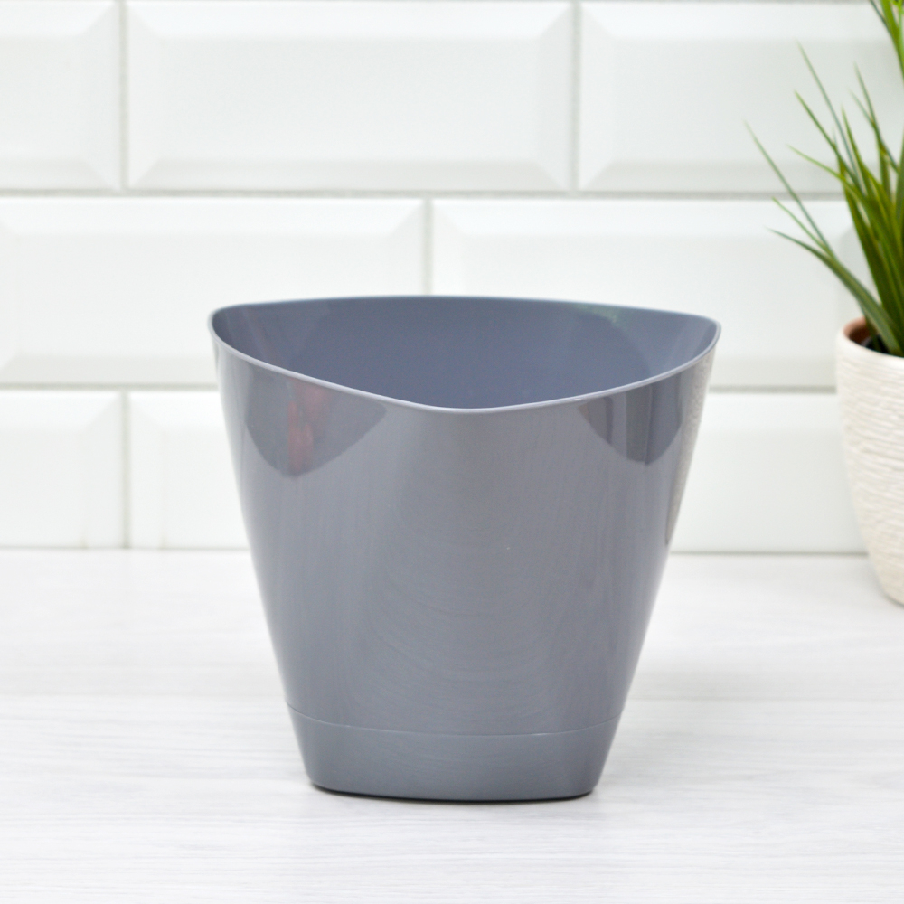 Горшок цветочный 2л Элеганс серый