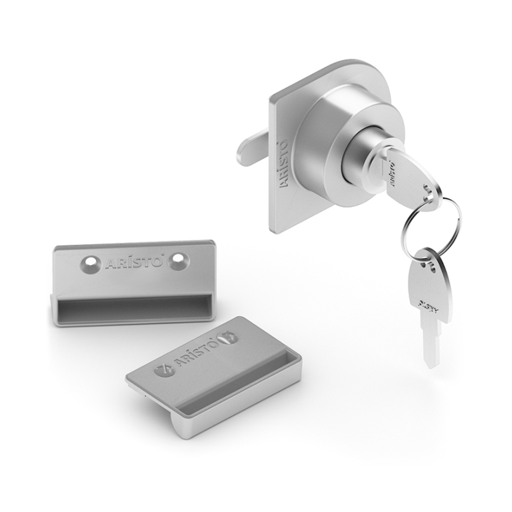 Замок для асимметричных профилей C, O, Flat, хром матовый (AS0813) Aristo