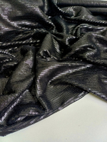 Трикотаж вискоза, черный, пайетки