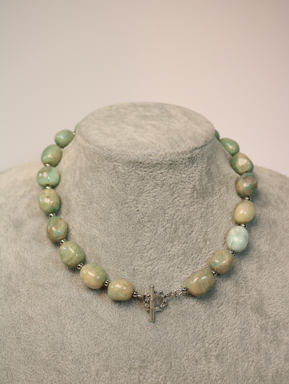 Чокер из амазонита «Амазонский прилив»