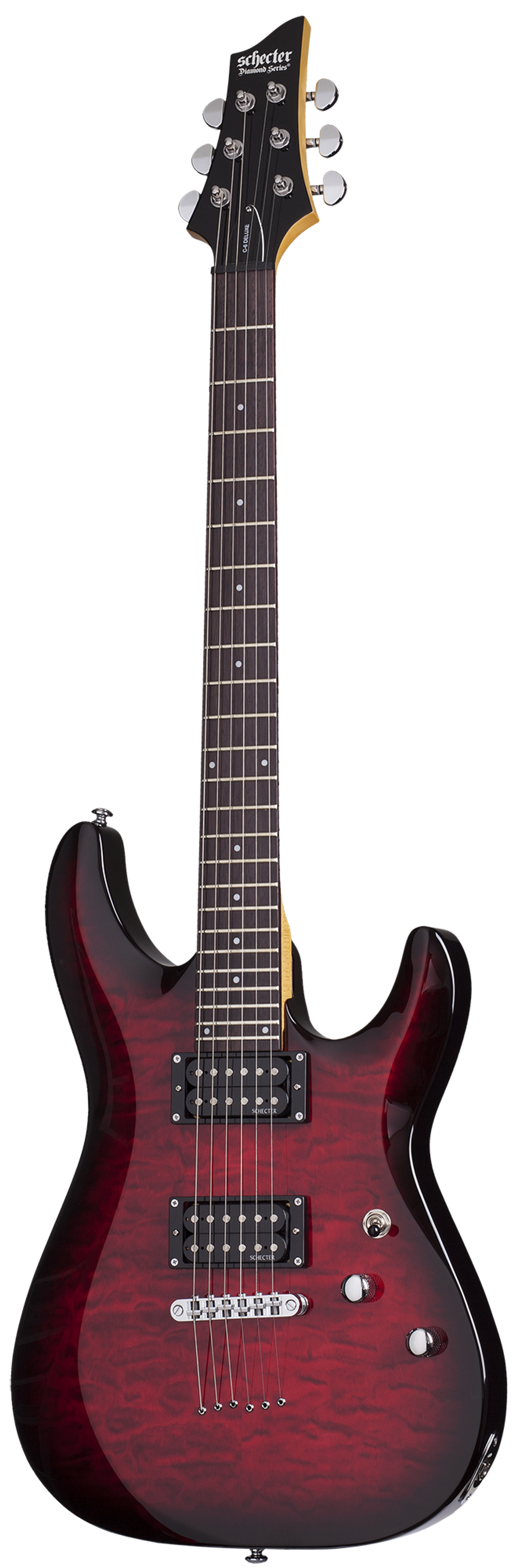 Schecter C-6 PLUS SEE THRU CHERRY BURST