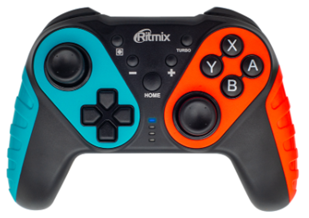 Беспроводной геймпад Ritmix (GP-036BTH) Bluetooth (красный/черный/синий)