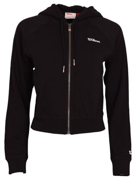 Женская теннисная куртка Wilson Team Zip - black