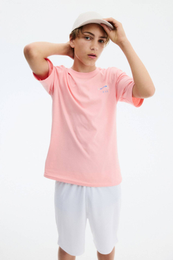 H&M Спортивная футболка с принтом DryMove, розовый