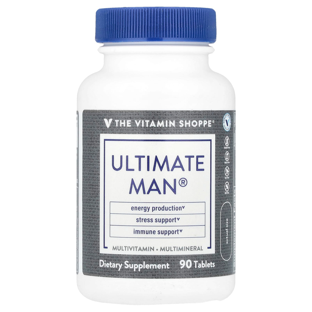The Vitamin Shoppe, Ultimate Man®, мультивитамины и мультиминералы, 90 таблеток