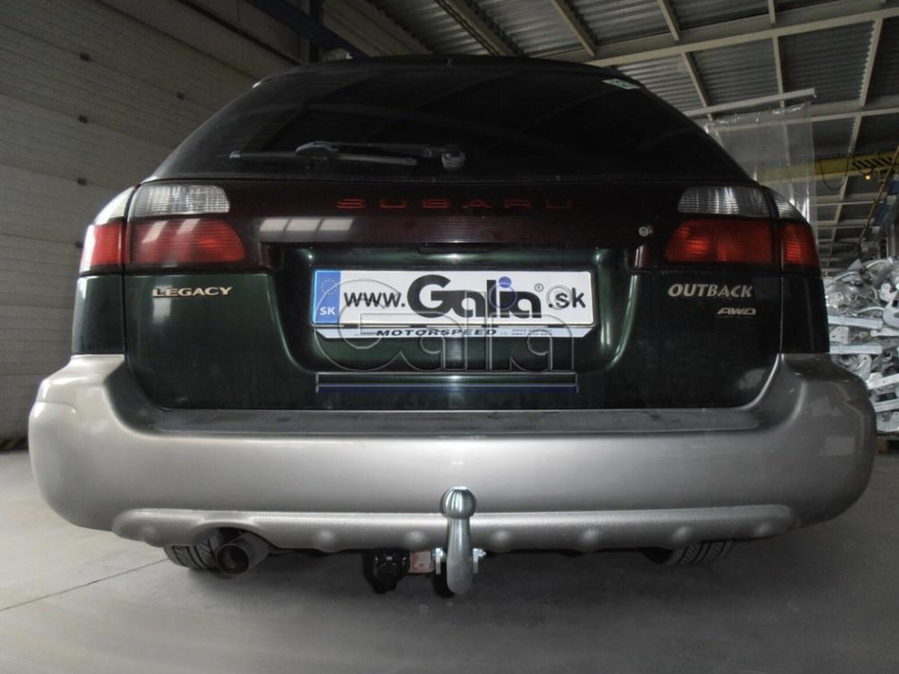 Фаркоп оцинкованный Galia S047A для Subaru Legacy Station Wagon (BE/BH) 1999-2003, Subaru Outback 4WD 1999-2003(паспорт и сертификат в комплекте)(без электрики)