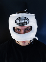 Шлем боксерский LEADERS LS WH с бамперной защитой (белый)