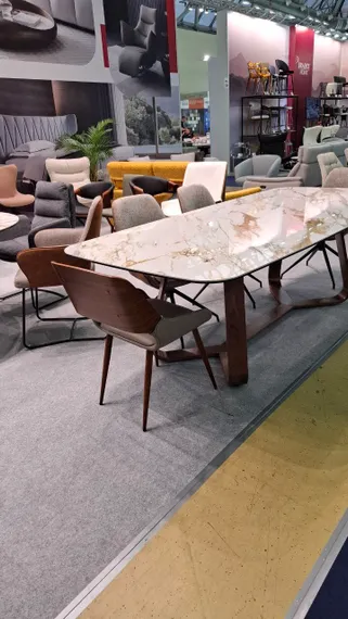 Стол Dynasty 240х110 см, керамика, орех