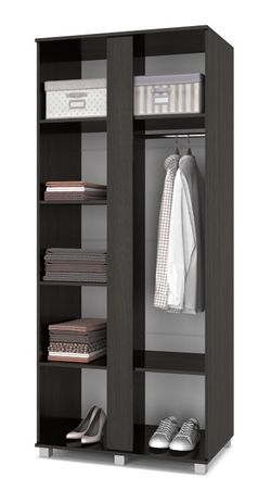 Шкаф двухстворчатый "Пандора" П21 (венге/млечный дуб)