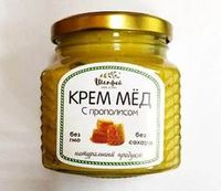 Крем-мед с прополисом, без сахара, 300 г