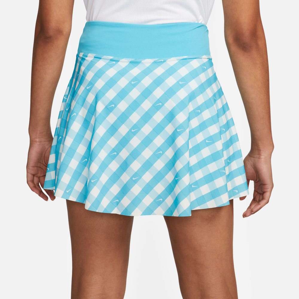 Женская теннисная юбка Nike Dri-Fit Club Regular Printed Skirt Women - Light Blue, White