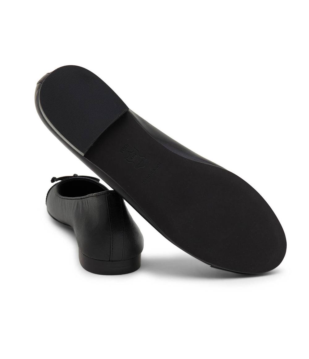 Кожаные балетки cap-toe TORY BURCH - черный(154511)