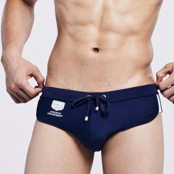 Мужские плавки брифы темно-синие Seobean Blue Athletic Brief Boxer