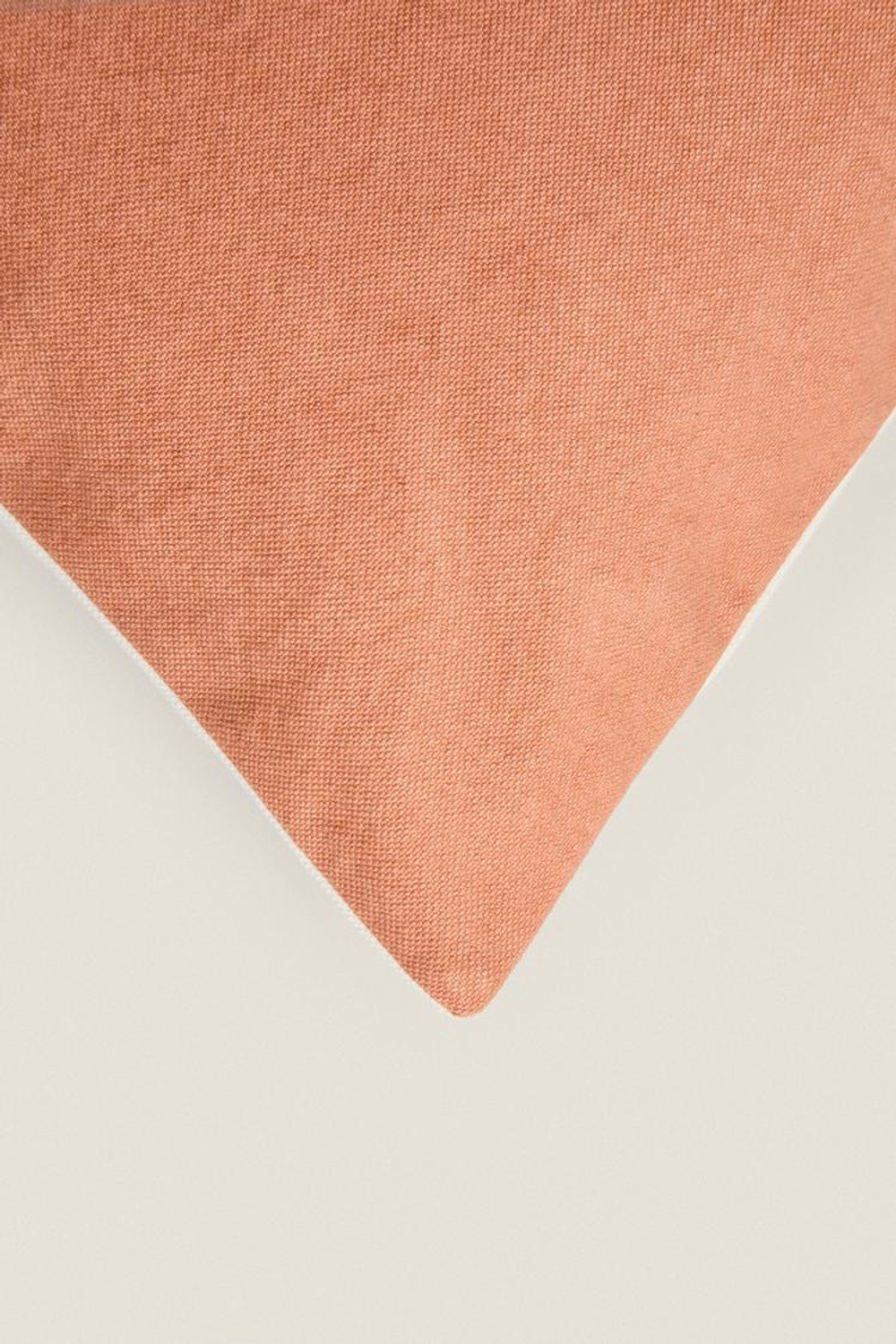 ZARA HOME ХЛОПКОВЫЙ ЧЕХОЛ ДЛЯ ДЕКОРАТИВНОЙ ПОДУШКИ, РОЗОВЫЙ