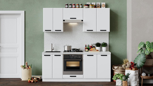 Кухонный гарнитур «Тиана» длиной 200 см со шкафом НБ