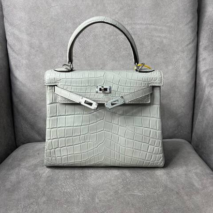 Сумка Hermes из кожи крокодила 25 см