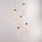 Подвесной светильник MD24030028-5A chrome/clear