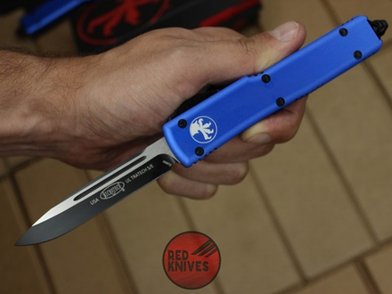 Нож Microtech Ultratech S/E - синяя рукоять, стандартный черный клинок + запчасти RK-376