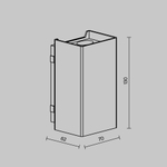 Уличный настенный светильник Outdoor O505WL-L3B3K
