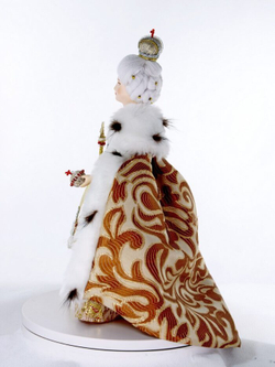 Фарфоровая кукла коллекционная  Императрица Екатерина II Великая. Сувенир ручной работы