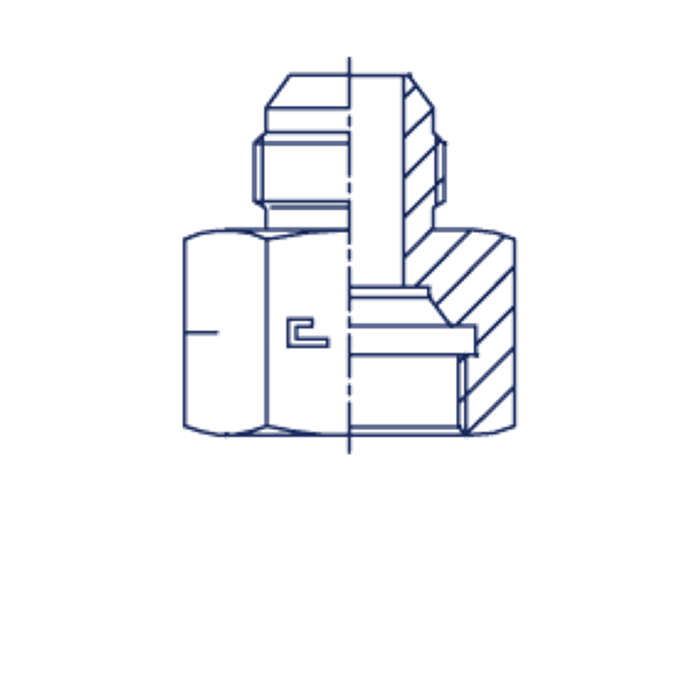 Соединение PS JIC 9/16 JIC1/2