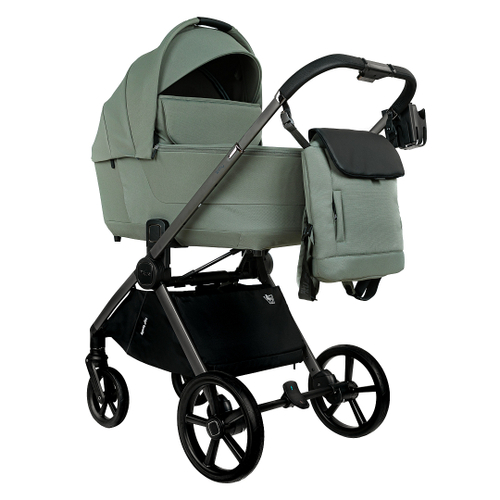 Коляска 2 в 1 Pituso Teffy Sage Green шасси Graphite