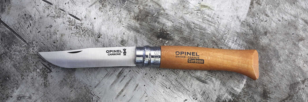 Нож туристический Opinel №8, углеродистая сталь, рукоять из дерева бука, 113080
