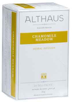 Althaus Chamomile Meadow чай травяной в пакетиках, 20 шт