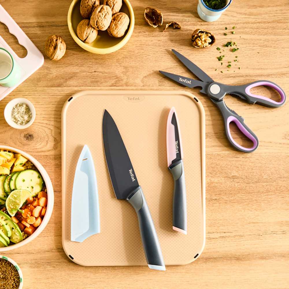 Набор ножей с ножницами Tefal Slicy K4319304, 3 предмета