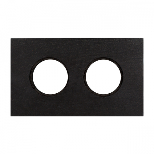 Рамка 2-х постовая, скрытый монтаж, Шедель Форест, дерево, цвет Угольно-черный BF7-620-119