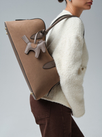 Замшевая сумка Jockey DBR 31168 серо-коричневый