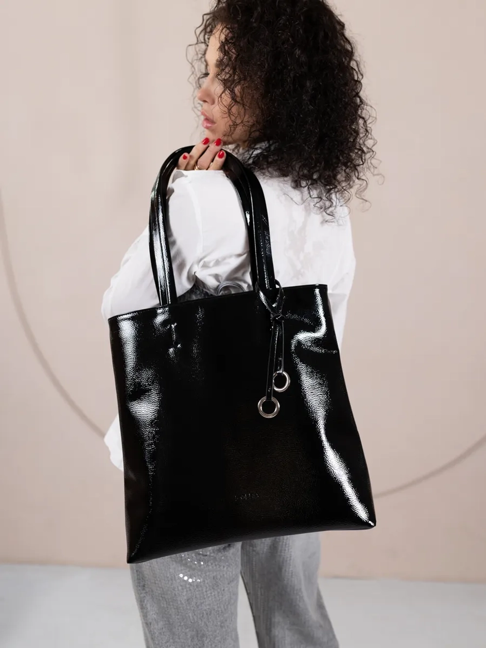 Сумка через плечо большая шоппер