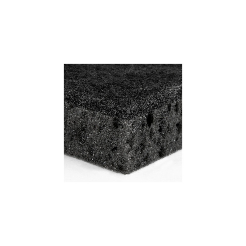 Губки для посуды BLACK 98х66х30 мм, 10 шт., КРУПНОПОРИСТЫЙ поролон/абразив LAIMA, 608648