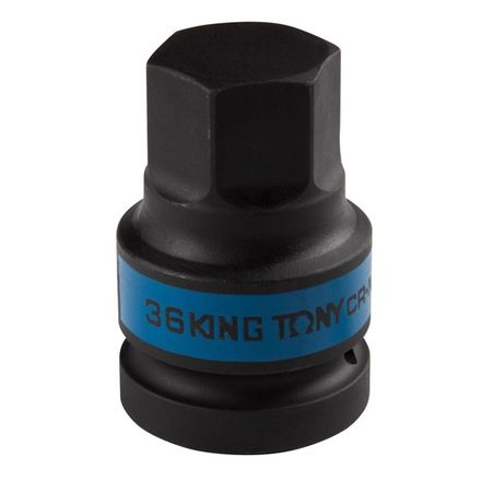 Цена на KING TONY (801536M) Насадка (бита) ударная торцевая 1", HEX, 36 мм, L = 80 мм