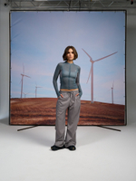 Лонгслив Nothomme Blue Wool Mesh Long Sleeve T-Shirt Women's "Wan Bo Qing"