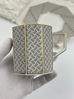 Кофейная пара с геометричным узором Givenchy by Yamaka