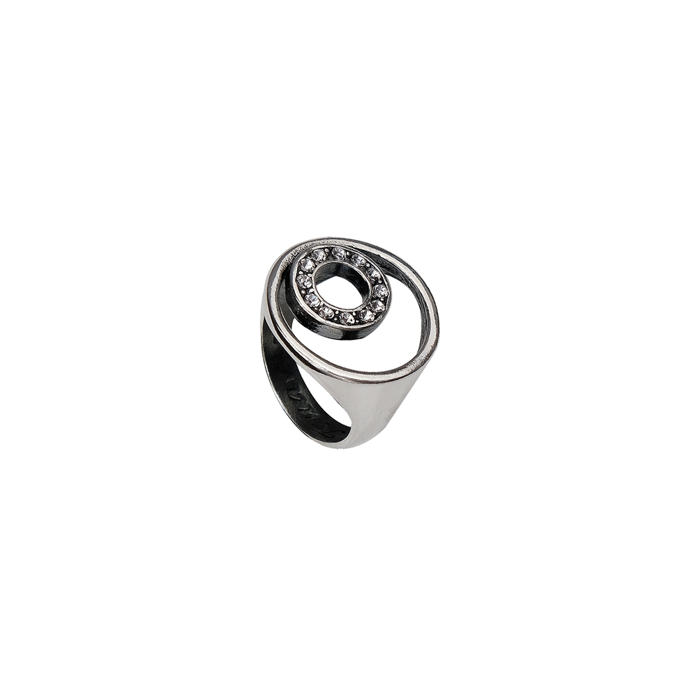 "Ниацианта" кольцо в серебряном покрытии из коллекции "Saturnio" от Jenavi