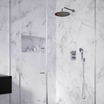 Встраиваемый термостатический смеситель для душа с тропическим и ручным душем BLAUTHERM 948712RM250