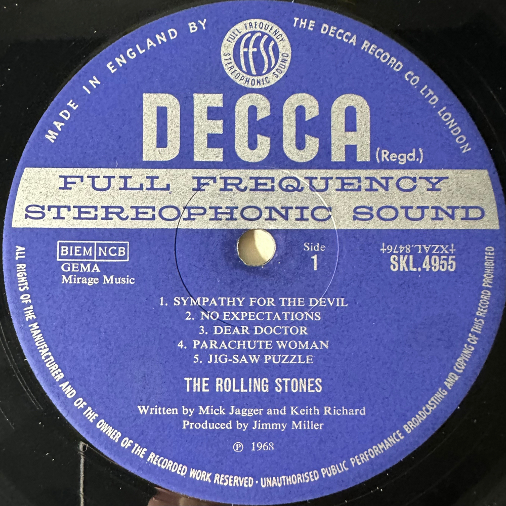 Rolling Stones ‎– Beggars Banquet (Англия 1968г.)