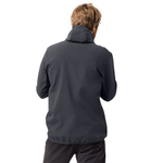 JACK WOLFSKIN куртка софтшел ( виндстоппер) ESSENTIAL PEAK JKT MEN 62300 EBONY