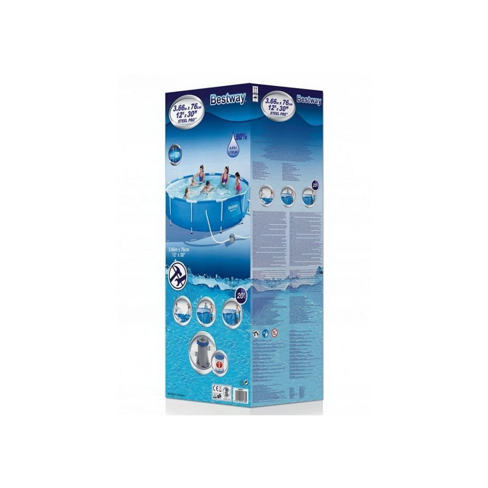 Каркасный бассейн Bestway Steel Pro 56681 (366х76 см) с картриджным фильтром